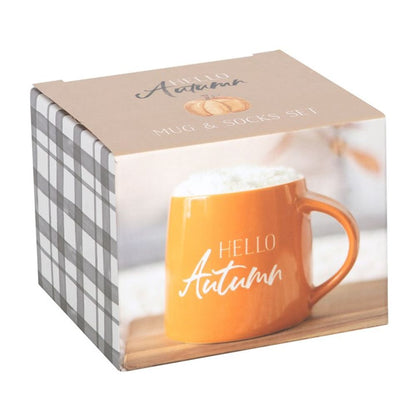 Hello Autumn Mug and Socks Set | Merthyr Tydfil | Why Not Shop Online