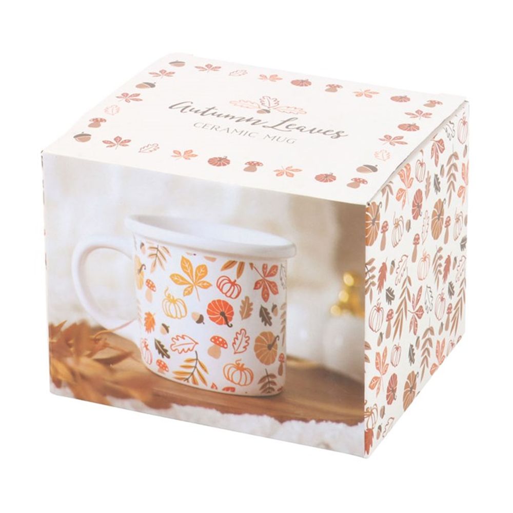 Autumn Leaves and Pumpkins Mug | Merthyr Tydfil | Why Not Shop Online