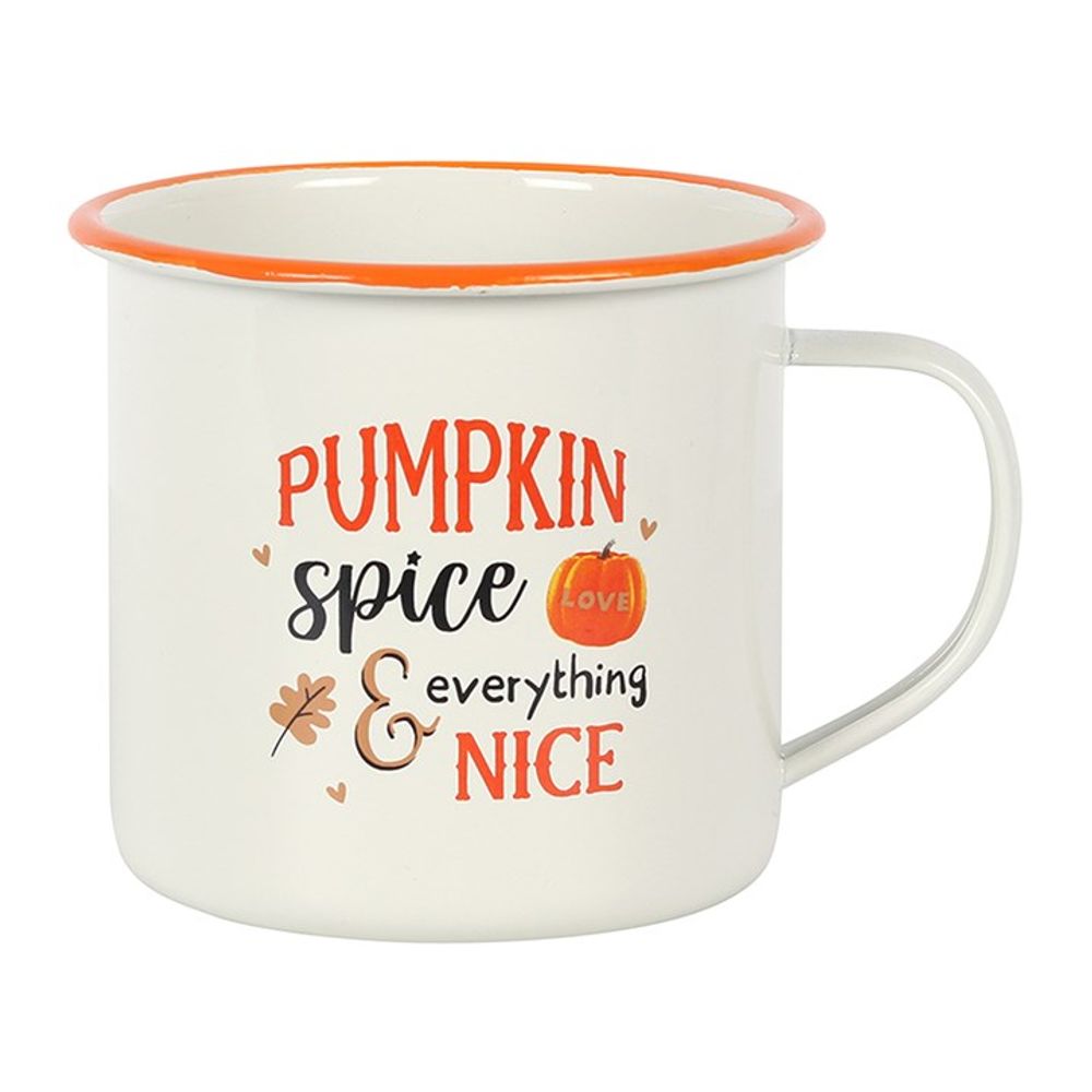 Pumpkin Spice Enamel Mug | Merthyr Tydfil | Why Not Shop Online