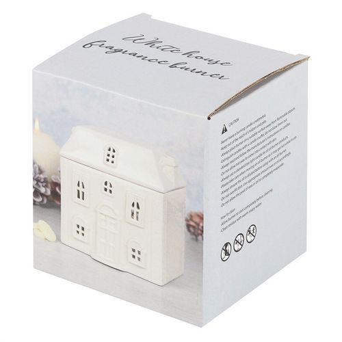 White Ceramic House Oil Burner | Merthyr Tydfil | Why Not Shop Online