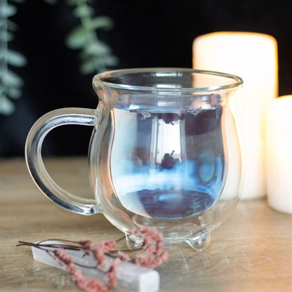 Clear Double Walled Glass Cauldron Mug | Why Not Shop