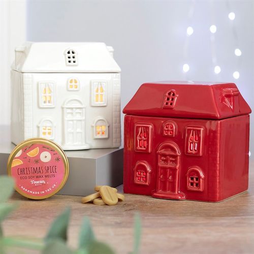 White Ceramic House Oil Burner | Merthyr Tydfil | Why Not Shop Online