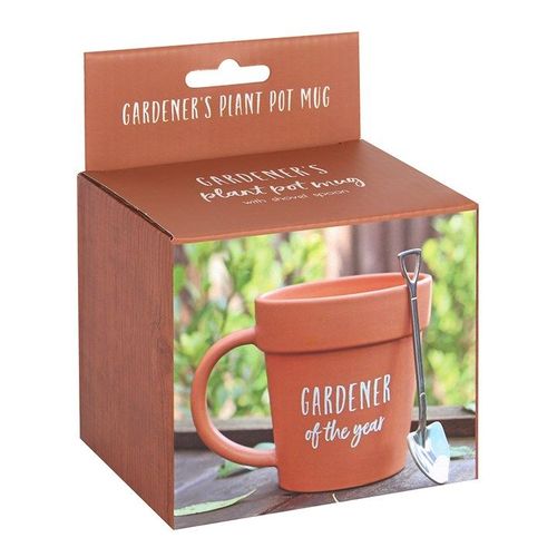 Gardener of the Year Pot Mug and Shovel Spoon | Merthyr Tydfil | Why Not Shop Online
