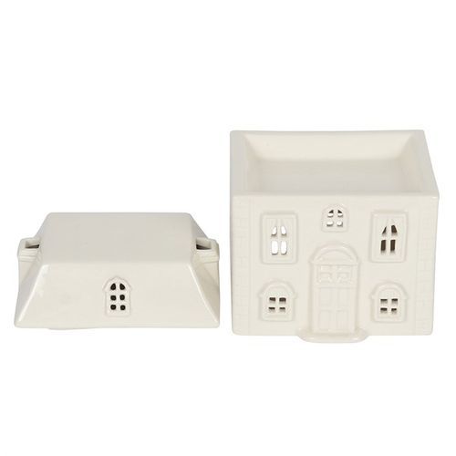 White Ceramic House Oil Burner | Merthyr Tydfil | Why Not Shop Online