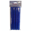 Velcro Hair Rollers 16mm Dark Blue Pack of 12 arranged for display