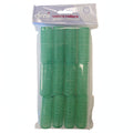 DMI Velcro Hair Rollers green pack of 12 sized 20mm