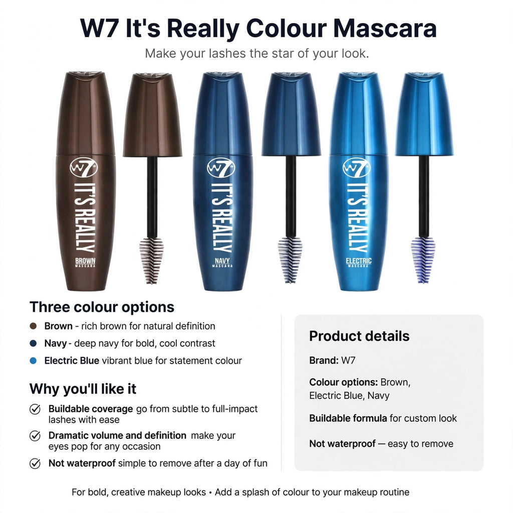 Information on buildable coverage, colour choices, and easy removal due to non-waterproof formula