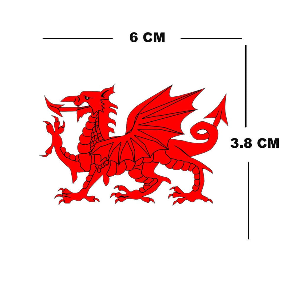 Wales Welsh Dragon Tattoos For Face And Body Red And White