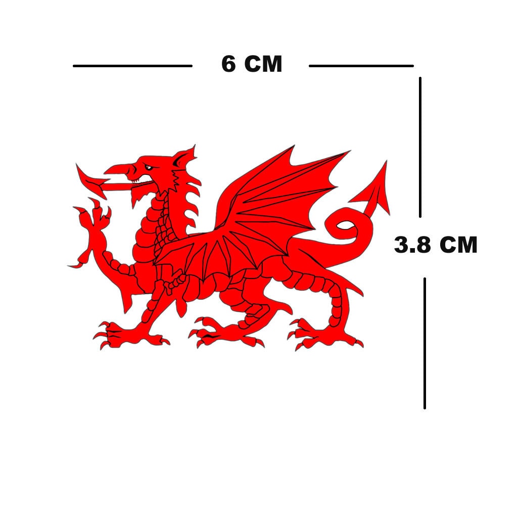 Wales Welsh Dragon Tattoos For Face And Body Red And White