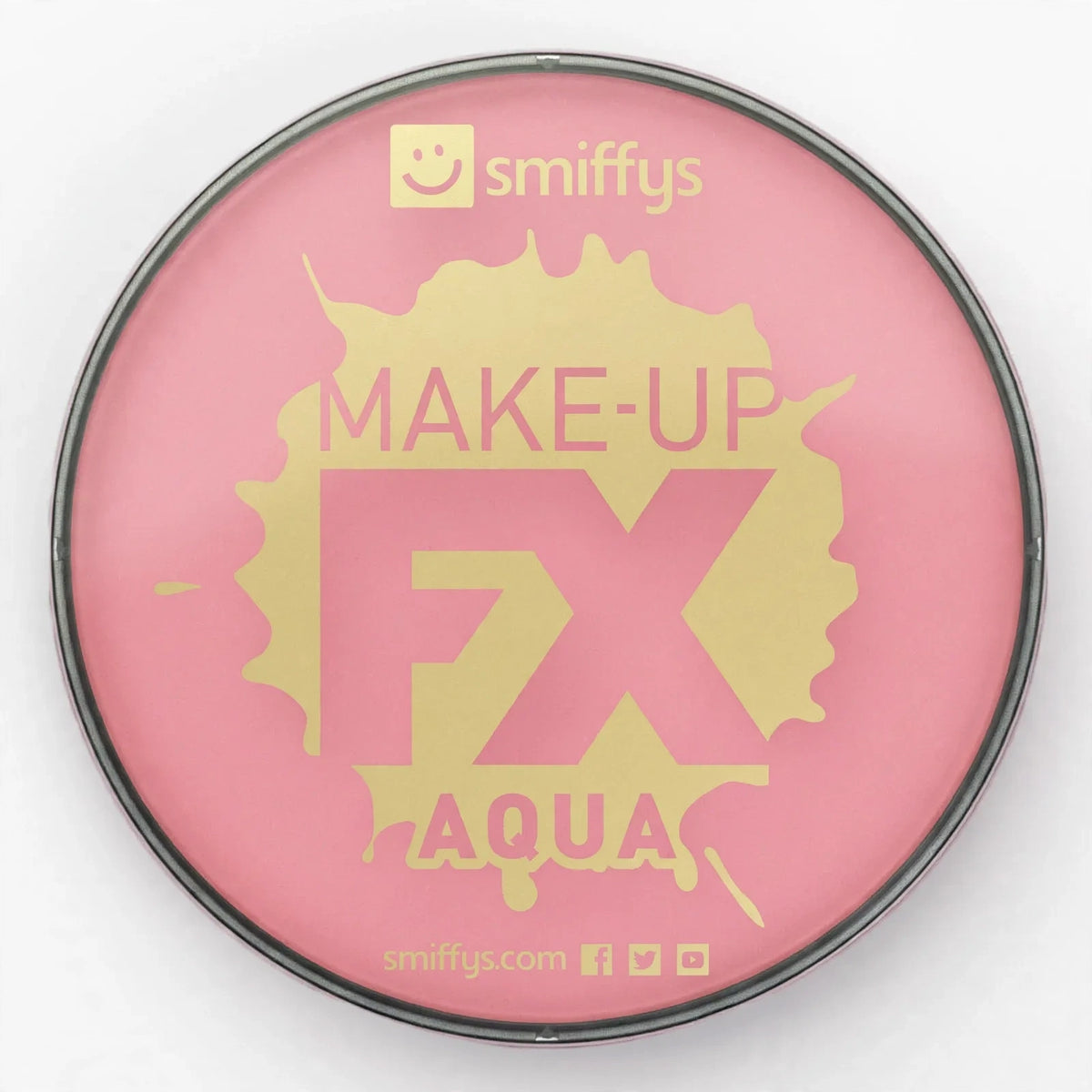 Close-up of Smiffys pink water-based face and body paint bottle