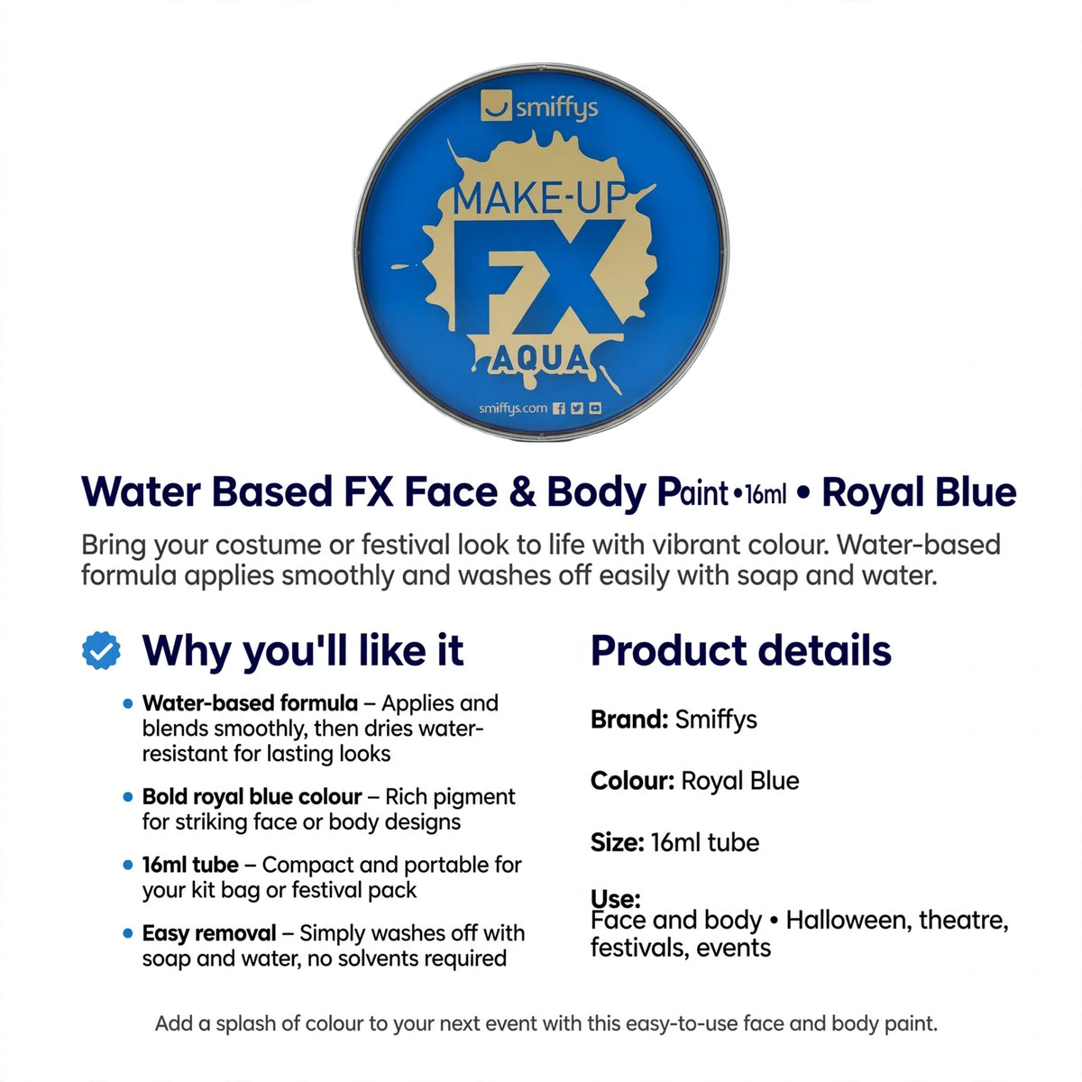 Water-based paint that dries water-resistant and washes off with soap and water