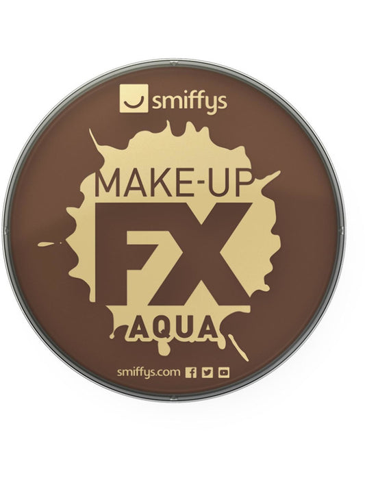 Water Based FX Face and Body Paints by Smiffys 16ml Dark Brown