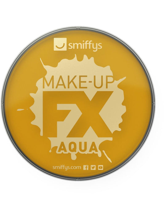 Water Based FX Face and Body Paints by Smiffys 16ml Metallic Gold