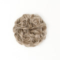 Heat Resistant Curly Messy Hair Bun Cool Ash Blonde/Light Grey-Brown - 112 Ash Moon