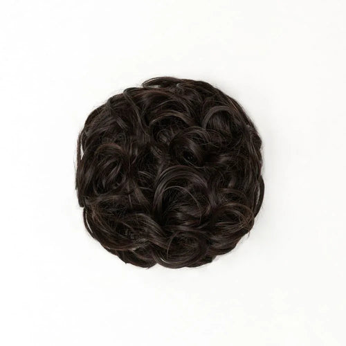 Heat Resistant Curly Messy Hair Bun - 4 Chocolate Dahlia - Why Not Shop