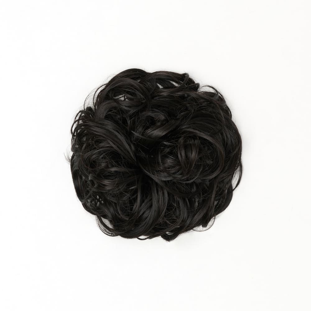 Heat Resistant Curly Messy Hair Bun - 1B Queen Of The Night | Merthyr Tydfil | Why Not Shop Online