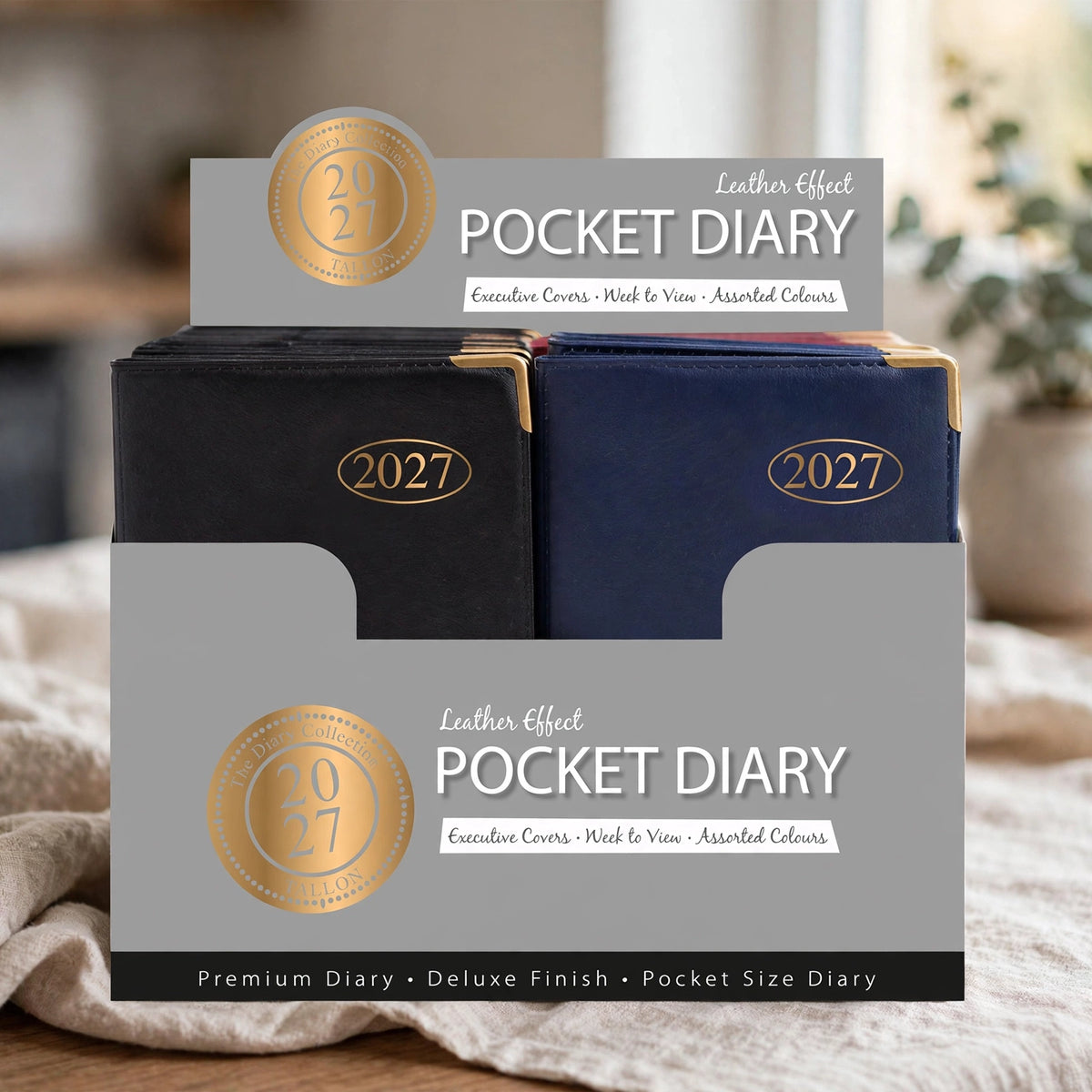 Tallon Week To View Pocket Diary 2027 held for quick notes and appointments