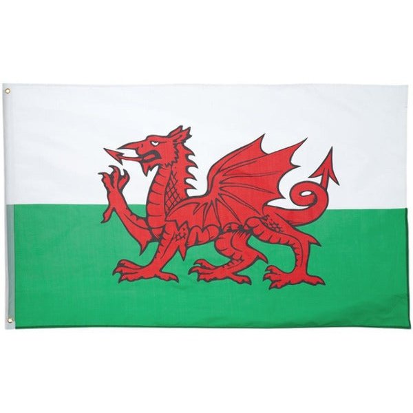 Welsh Flag, 5ft x 3ft, 152cm x 91cm, Polyester
