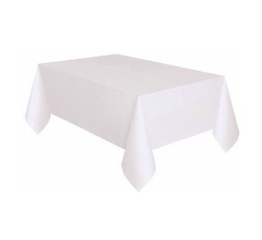 White Plastic Table Covers for Parties and Events 1.37M X 2.74M