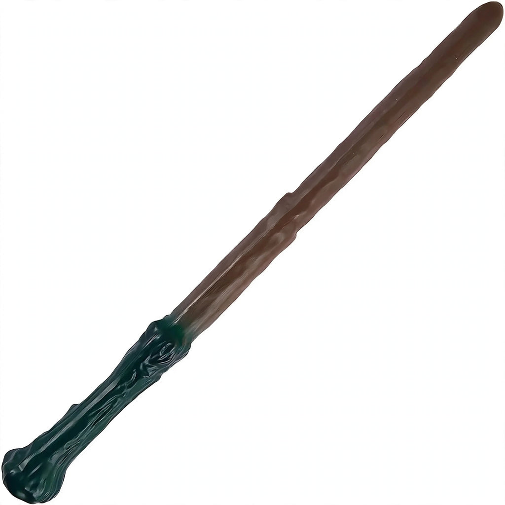 Wizard Wand 35cm brown with green detail