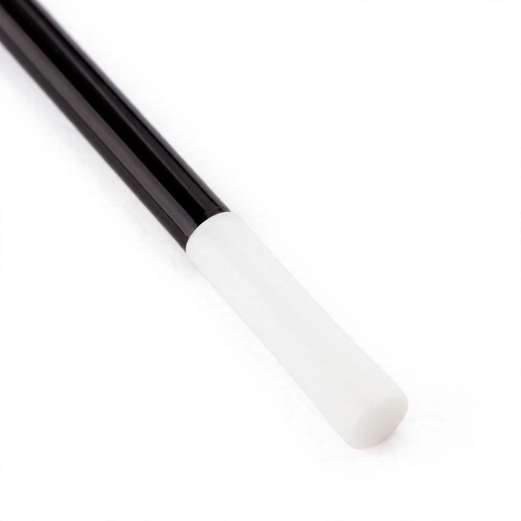 Close-up view of Womens 1920s Black Cigarette Holder in black
