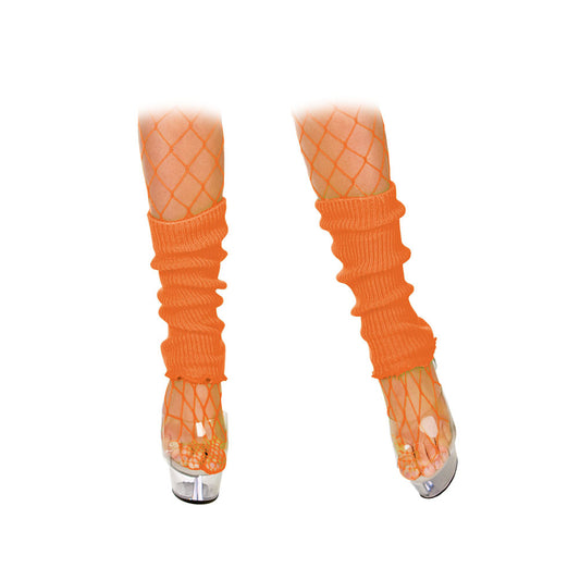 80s Neon Orange Leg Warmers