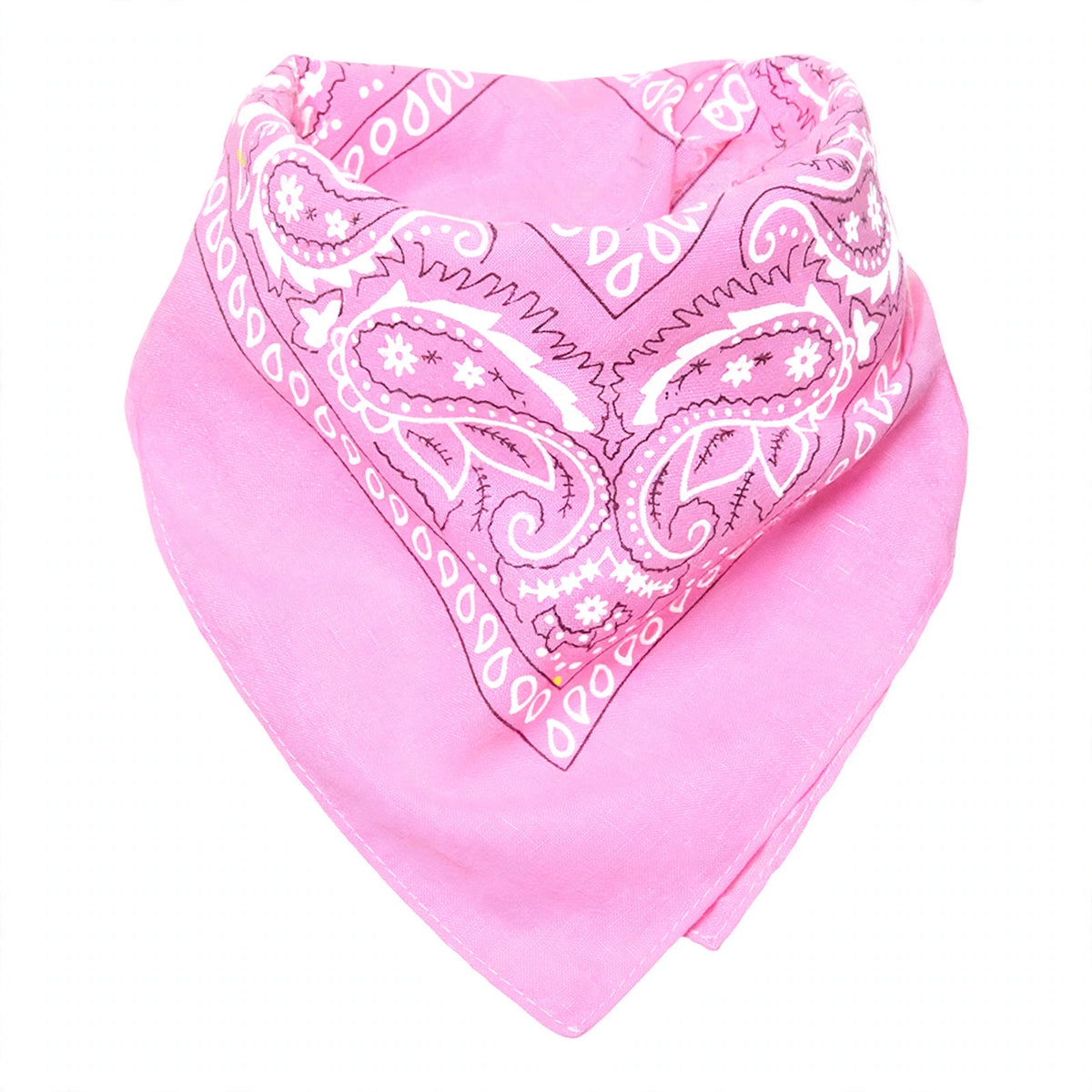 Close-up view of baby pink cowboy cowgirl bandana