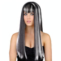 Womens Halloween Dead Gorgeous Wig in silver and black