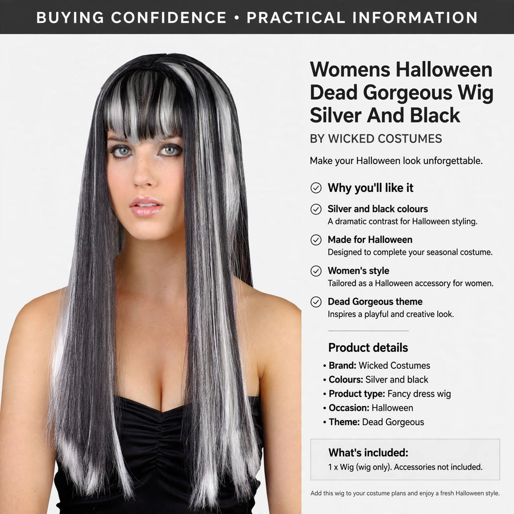 Womens Halloween Dead Gorgeous Wig designed for Halloween costume use