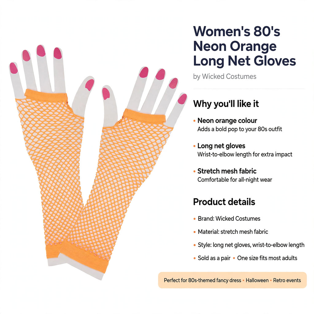 Sold as a pair, one size fits most adults, wrist-to-elbow length
