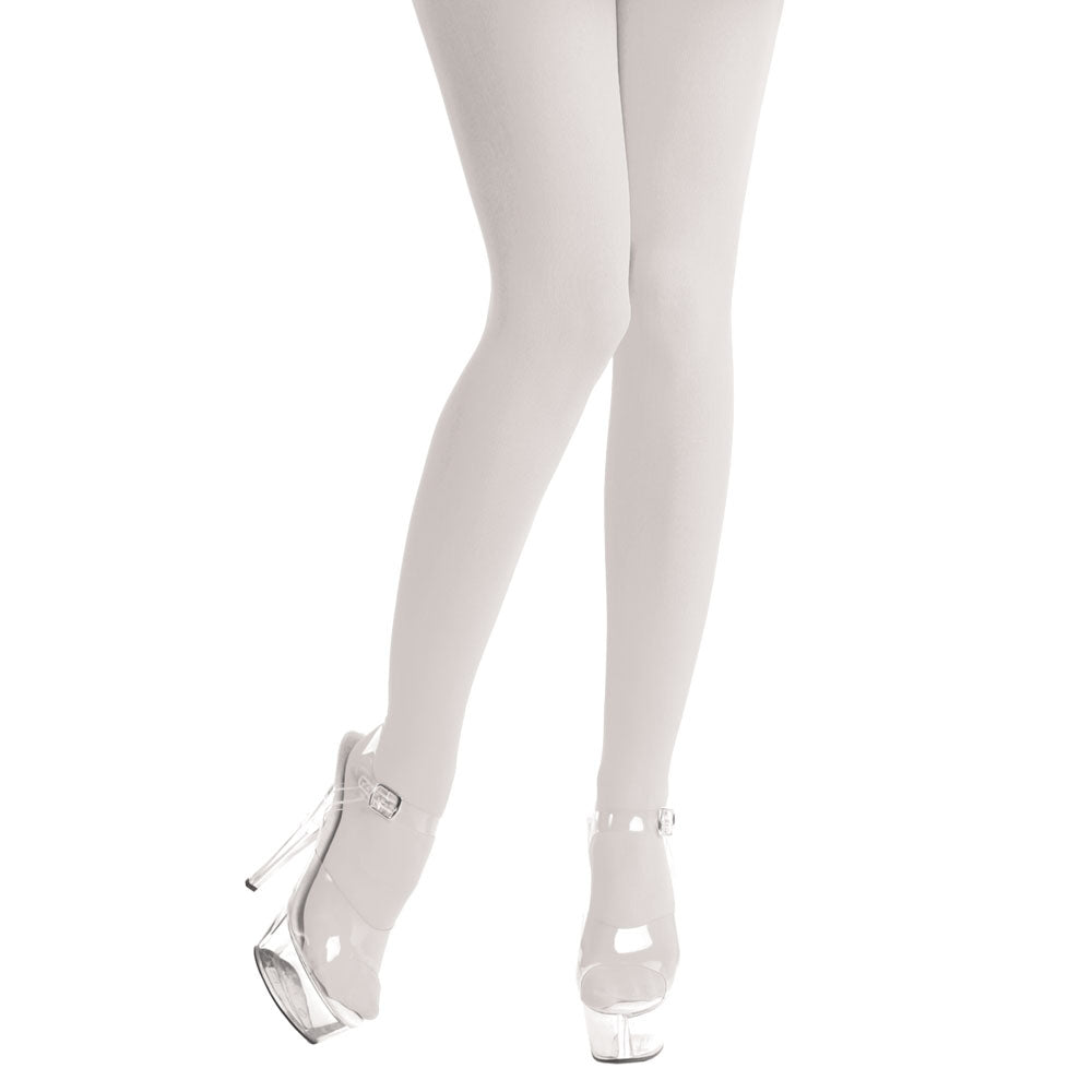 Womens White Tights Opaque One Size Fits Most | Merthyr Tydfil | Why Not Shop Online