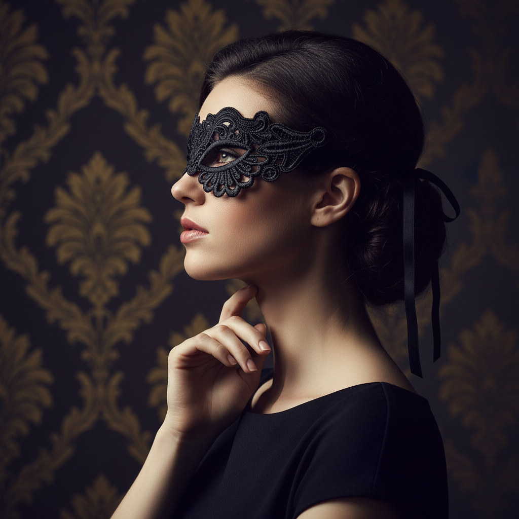 Womens Black Lace Venetian Gothic Eye Mask | Merthyr Tydfil | Why Not Shop Online