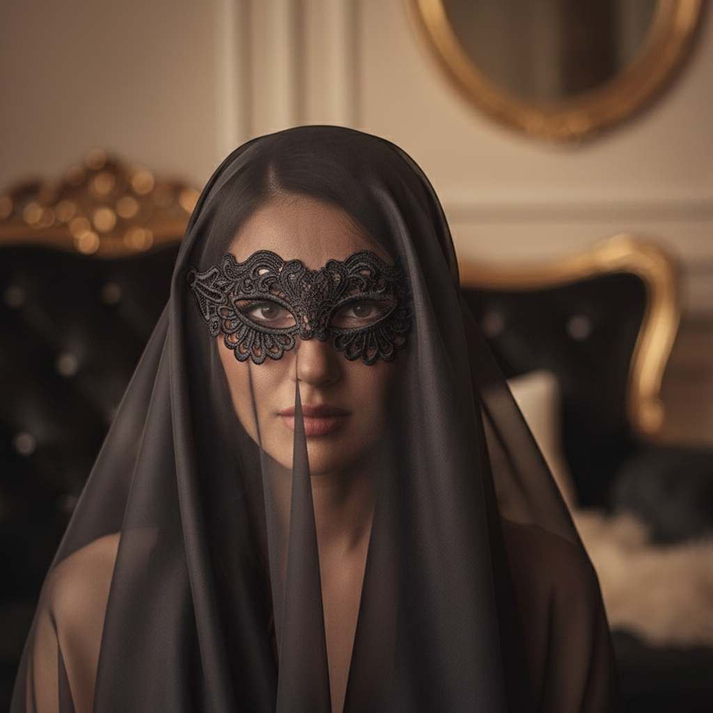 Womens Black Lace Venetian Gothic Eye Mask | Merthyr Tydfil | Why Not Shop Online