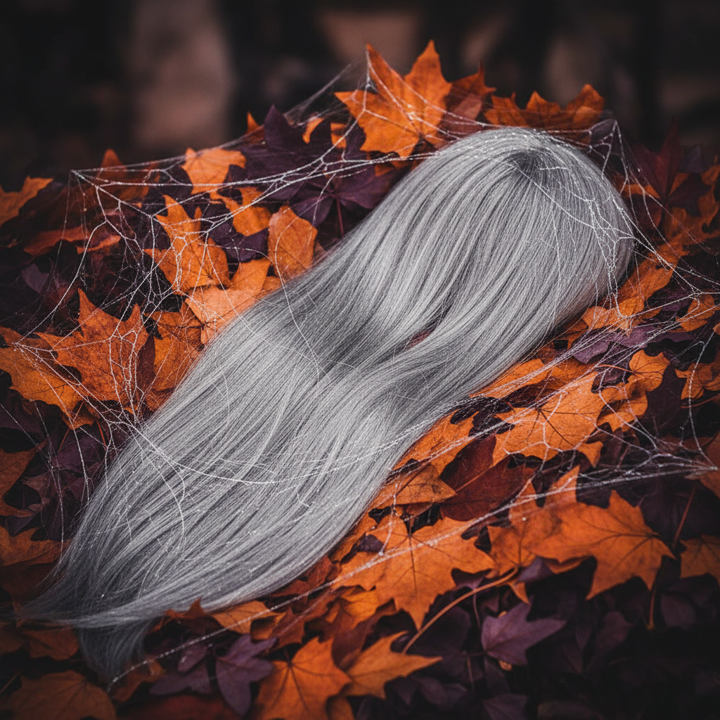 Womens Classic Long Dark Grey Wig