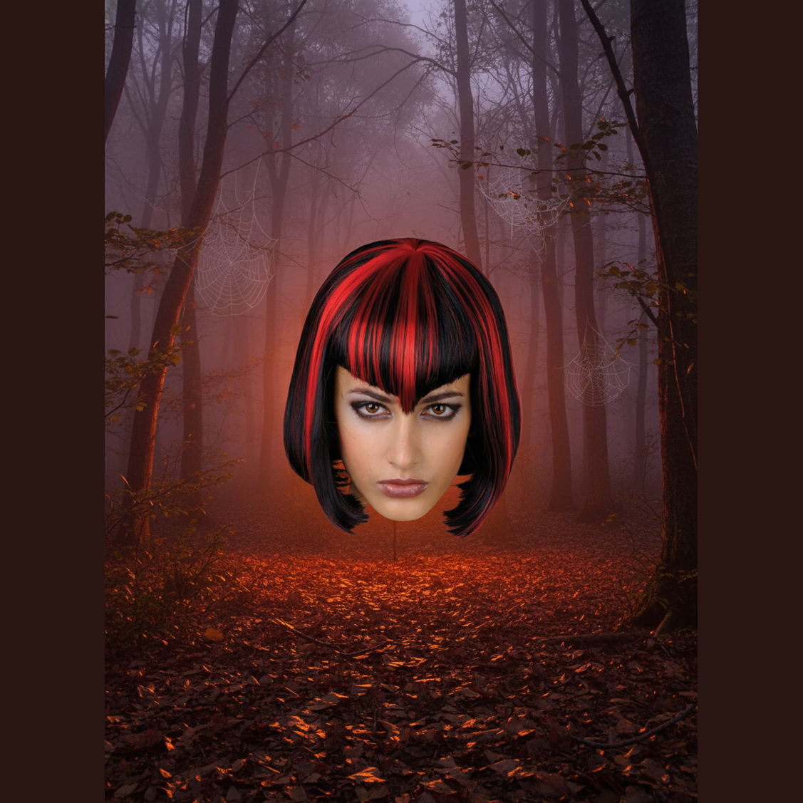Womens Vampire Babe Wig Black And Red | Merthyr Tydfil | Why Not Shop Online