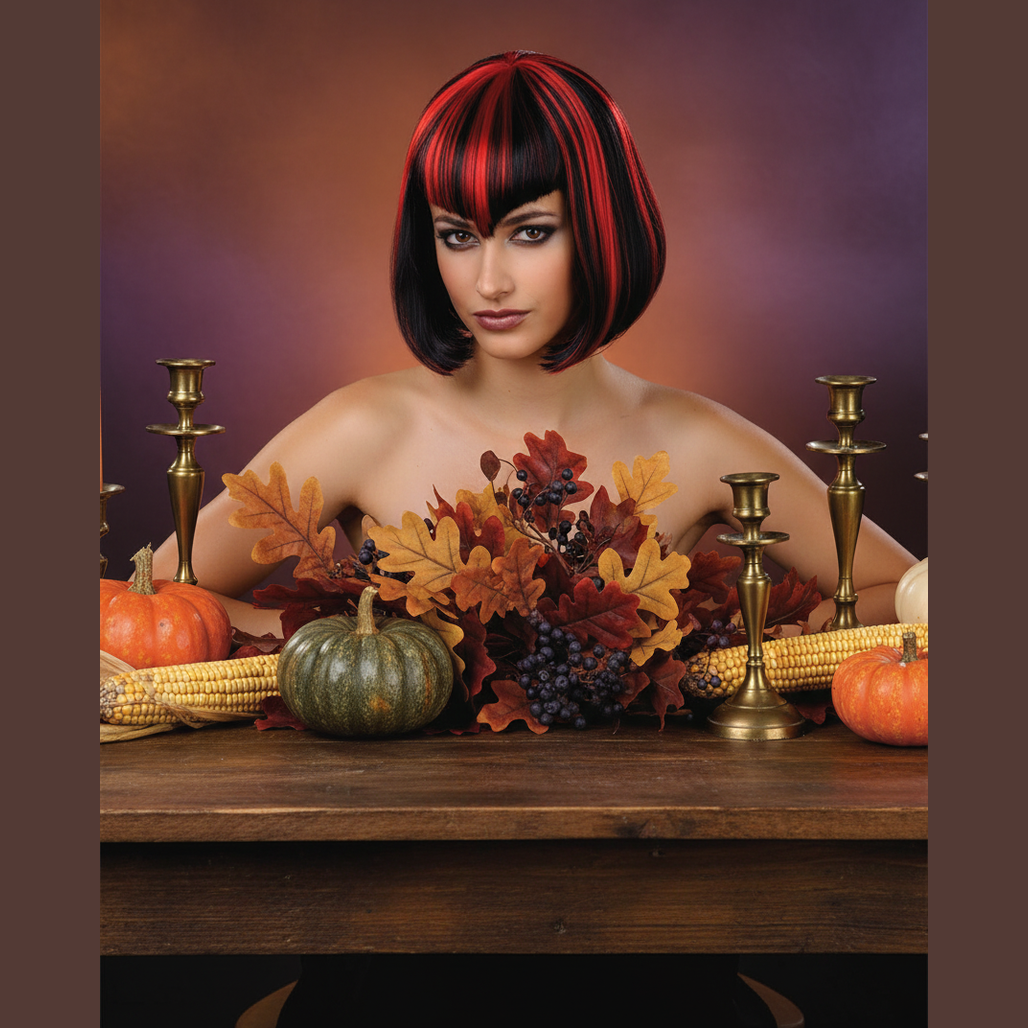 Womens Vampire Babe Wig Black And Red | Merthyr Tydfil | Why Not Shop Online